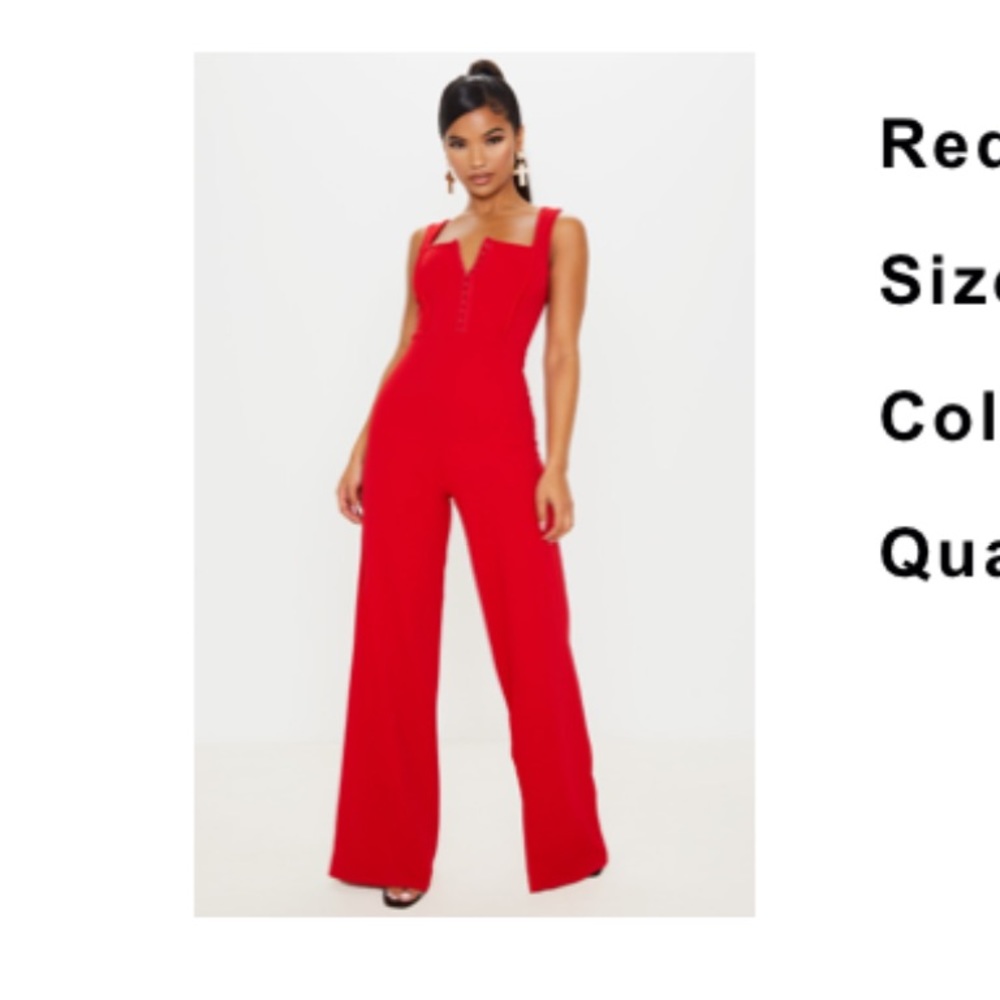 Red jumpsuit